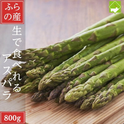 【ふるさと納税】生で食べられるアスパラ 800g (Mサイズ～Lサイズ混合)北海道富良野産【配送不可地域：離島】【1561874】
