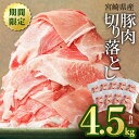 宮崎県産 豚肉切り落とし合計4kg(冷凍500g×8パック)