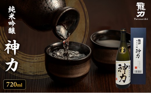 日本酒 純米吟醸 龍力 神力 箱入り 720ml 四合瓶 本田商店 地酒 清酒 お酒 ギフト プレゼント お歳暮 家飲み 晩酌 兵庫県 姫路市