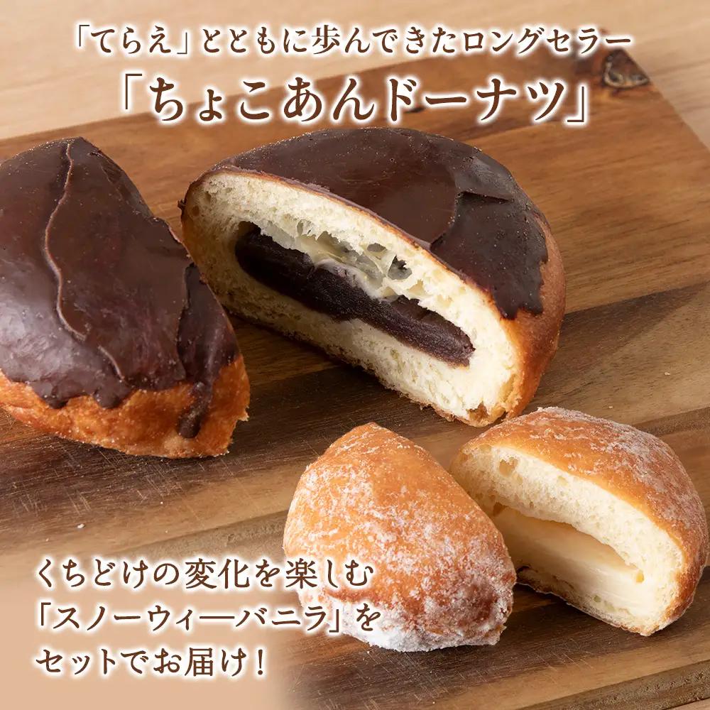 プレミアムフローズンドーナツ2種10個【チョコあんドーナツ×5、スノーウィーバニラ×5】【配送不可地域：離島・沖縄県】