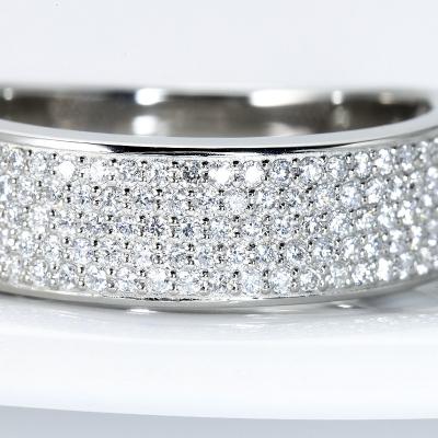 ふるさと納税 甲府市 Pt950kf　クーフー地金　パヴェリング　ダイヤモンド【0.50ct】鑑別書付　K05037-H |  | 01