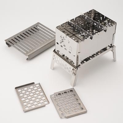 ふるさと納税 戸田市 笑's コンパクト焚き火グリルB-6君 3点セット(B6君/専用ハードロストル/グリルプレート) |  | 02