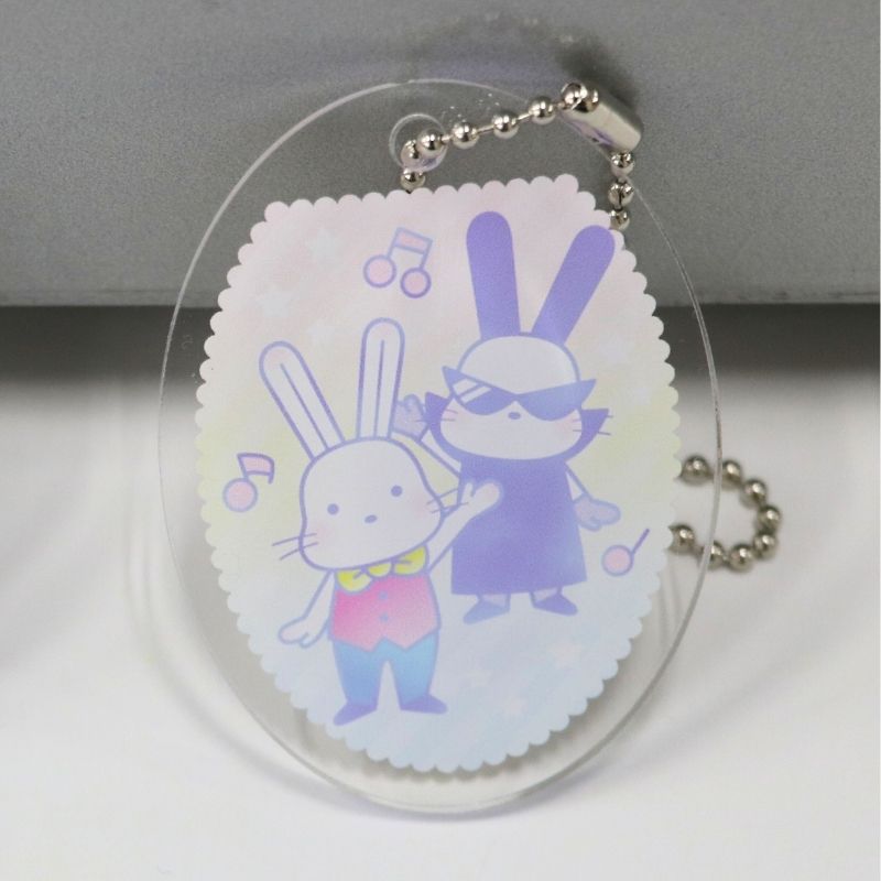 No.2934 キーホルダー「ももりん＆ブラックももりん」Ａ