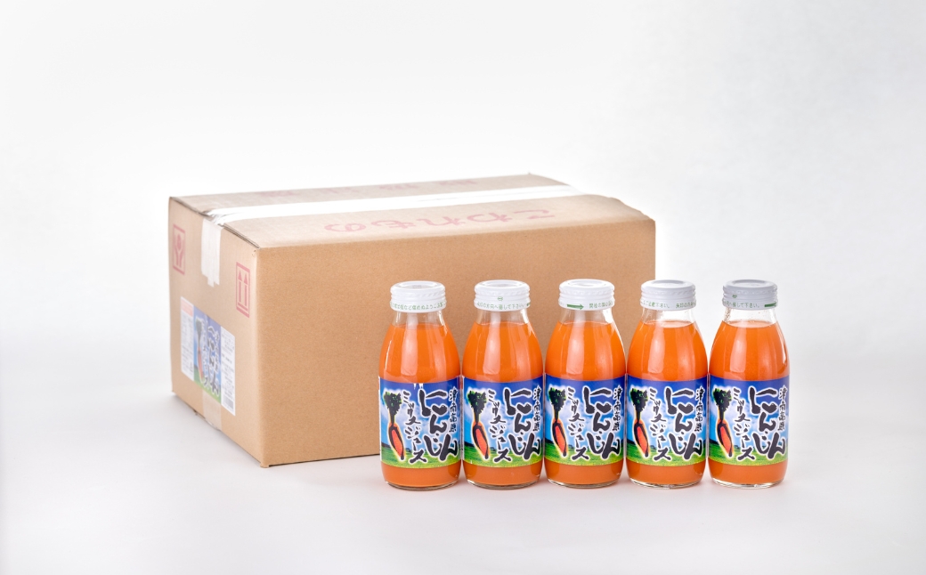 【6ヶ月定期便】津南高原にんじんミックスジュース　200ml × 20本入 新潟県 津南町 (有)フジミヤ