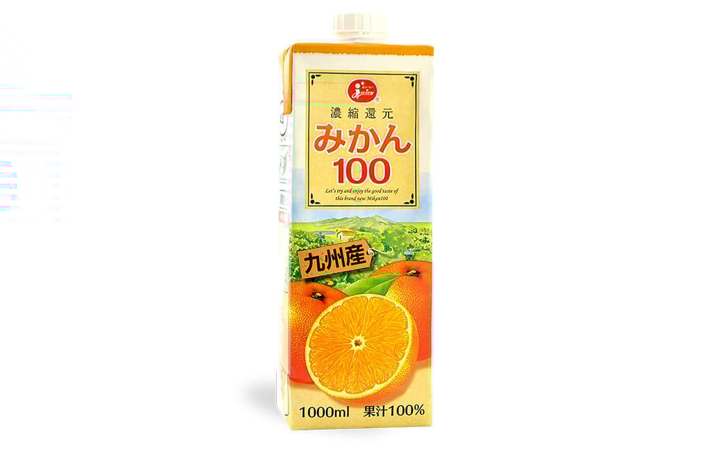 
            みかん100 1L×6本 計6L みかんジュース ジュース ドリンク フルーツジュース 果汁飲料 みかん100％ 国産
          