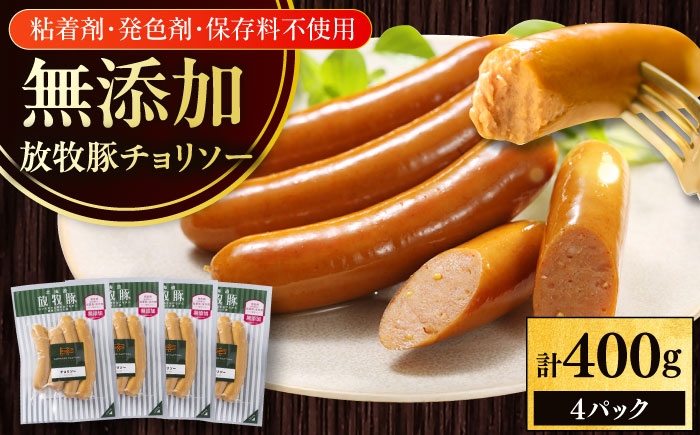 
                  放牧豚 チョリソー 計400g（100g×4）《厚真町》　【ファーマーズファクトリー株式会社】 無添加 ソーセージ ウインナー 無塩せき 冷凍 北海道 [AXBA098]
                
