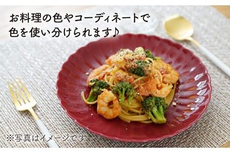 【波佐見焼】花しのぎ ペア 大皿 (藍・紅) 食器 皿 【団陶器】 [PB48]