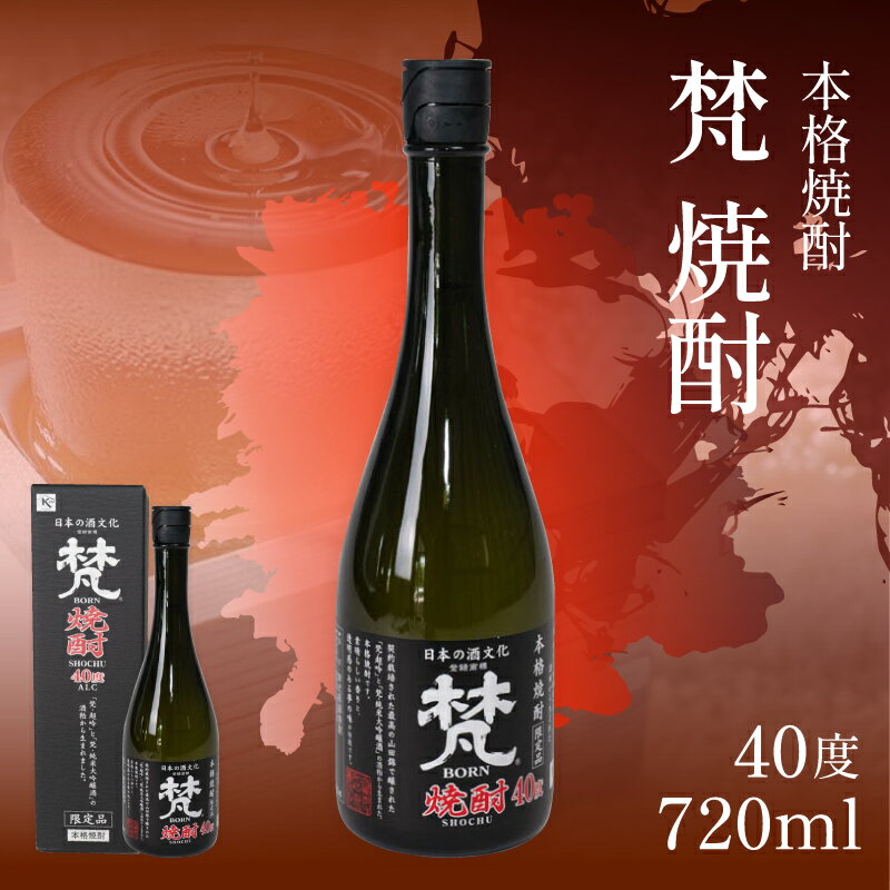 【ふるさと納税】梵・焼酎（40度) [B-05912] /お酒 日本酒 純米大吟醸酒 精米 米麹 お中元 お祝い ギフト 720ml 福井県鯖江市
