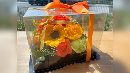 シャボンフラワー M フラワーケーキ フラワーギフト 贈り物 ギフト 誕生日 プレゼント 石鹸素材 枯れないお花 [DP005sa]