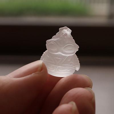 ふるさと納税 山梨県 【縄文アクセサリーDo_goods】やわらかな輝き「フロスト水晶どぐりん」ペンダント 700-119 |  | 01