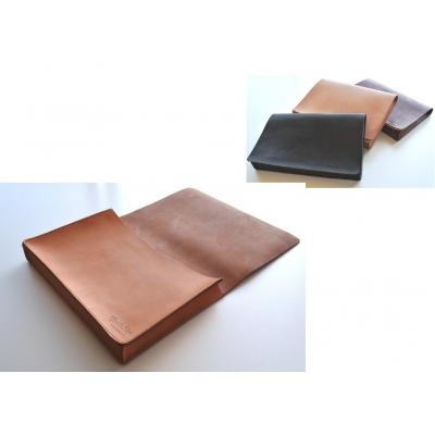 ふるさと納税 五城目町 レザーA4収納クラッチ　茶