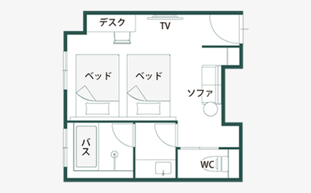 宍道湖一望　ビューバス付きデラックスツイン1泊朝食付きペアご宿泊プラン　003-02
