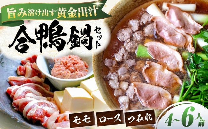 
            【12/17入金まで年内発送】【冷凍】合鴨鍋セット 4-6人前 滋賀県長浜市/株式会社 一湖房 [AQCB012] 合鴨鍋セット 鴨肉 新鮮 冬 スープ付き 野菜付き 簡単調 あったか料理 本格派 グルメ お取り寄せ ヘルシー 旨み タンパク質 高級食材 家族団らん 和風鍋 特産品 こだわり 人気 ギフト 贈答 プレゼント
          