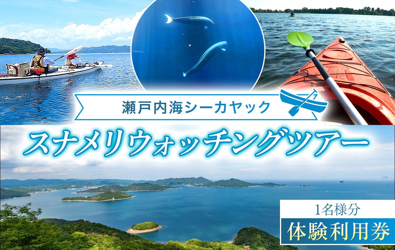 
                  【 体験利用券 】瀬戸内海 シーカヤック スナメリ ウォッチング ツアー （ 1 名様分 ） ｜ 旅行 体験 チケット アウトドア スポーツ 無料券 オーシャン マリン 港 ビーチ 船 海 瀬戸内 山口県 平生町
                