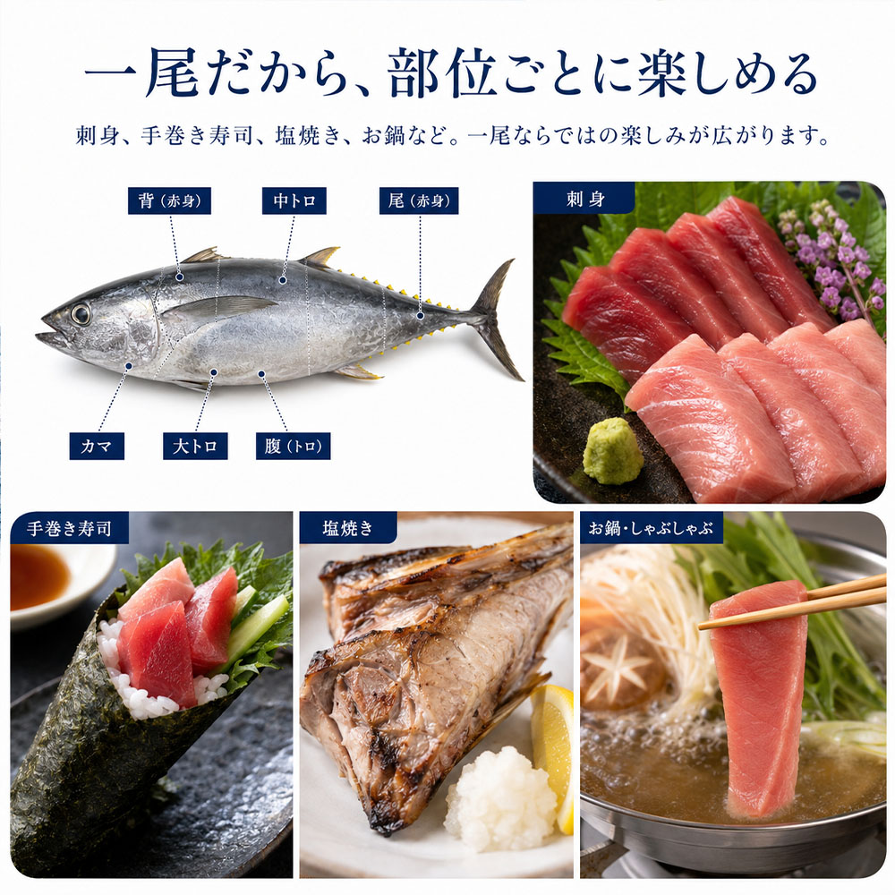 キハダマグロ 1尾 約2～2.5kg 約40～60cm 約8～12人前 下処理なし まぐろ 鮪 天然 刺身 お刺身 刺し身 丸ごと 1本 1尾 お造り 魚 海鮮 食品 冷蔵 配送 高知県【R01757