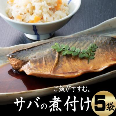 ふるさと納税 室戸市 初音のサバの煮付けセット【半身×5枚】