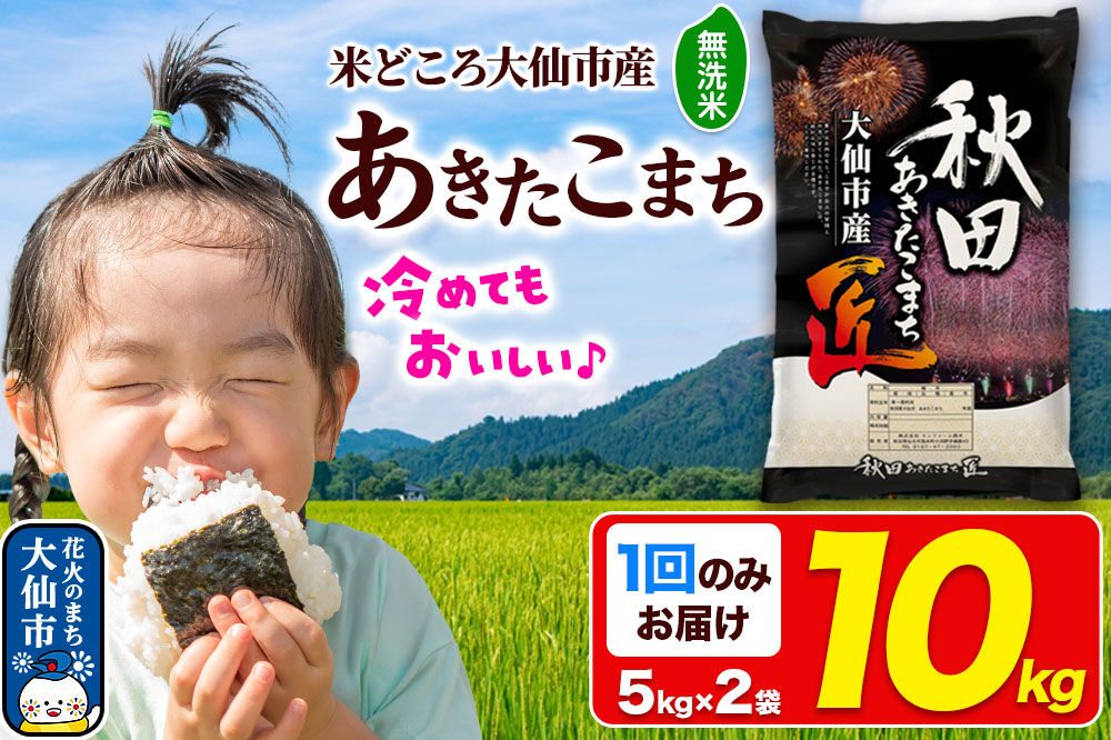 米 あきたこまち【無洗米】10kg（5kg×2袋）秋田県大仙市産 精米 令和7年産 [通算18回 特A 秋田県産 あきたこまち アキタコマチ 秋田こまち 秋田小町 コメ kome 米どころ 5 キロ 小分け ご飯 ごはん 無洗米 サンファーム西木 大仙市]