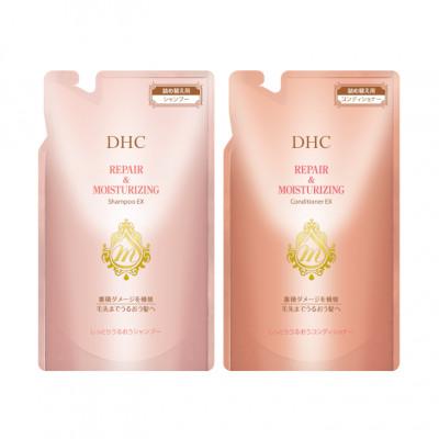 ふるさと納税 茂原市 DHCしっとりうるおうシャンプーEX&amp;コンディショナーEX　詰め替え用セット