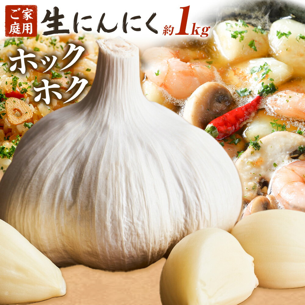【ふるさと納税】にんにく 野菜 和歌山県産 生にんにく 約1kg ご家庭用 厳選館 《5月上旬～5月中旬頃出荷予定》 和歌山県 日高町 ガーリック 青果物