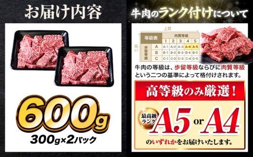 くまもと黒毛和牛 上 ロース 焼肉 切り落とし 600g《7-14日以内に出荷予定(土日祝除く)》熊本県 津奈木町 上ロース 焼肉用 黒毛和牛 焼肉 肉 お肉 和牛 A5 A4 300g 小分け リブ