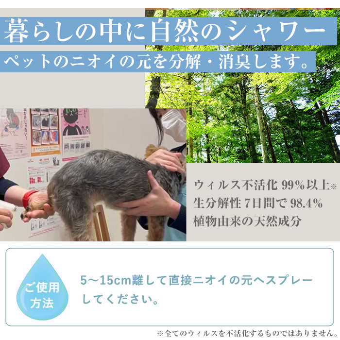 ナノコロナチュレSSSEN ペットスプレー詰替用セット(詰替用パウチ：180ml×6個) ペットスプレー 洗浄 除菌 消臭 ペット用品 衛生用品 植物由来 温泉水 天然成分 犬 猫【Nexting】【