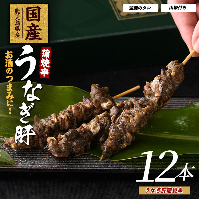 【ふるさと納税】【鹿児島県産】うなぎ肝蒲焼串12本 鰻 ウナギ 蒲焼 肝 串 おつまみ つまみ 国産 丑の日 ギフト プレゼント 贈り物 贈答 惣菜 総菜 小分け レンジ 簡単 蒲焼き 冷凍 鹿児島県産【大新】