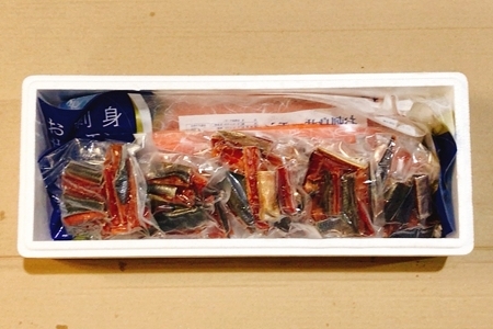 お刺身トラウトサーモン2～5本(計1kg)＆鮭とば100g×5P C-09046【12月17日決済分まで年内配送】