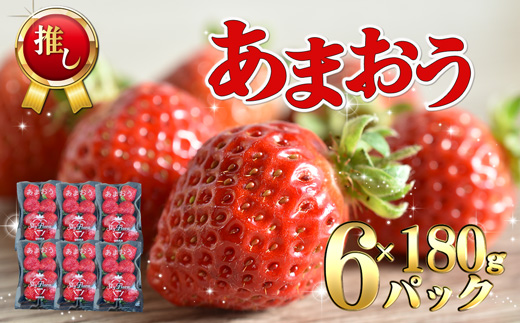 【2026年3月より順次発送】福津産あまおう約180g×6パック【スカイフローラファーム】[G0151]