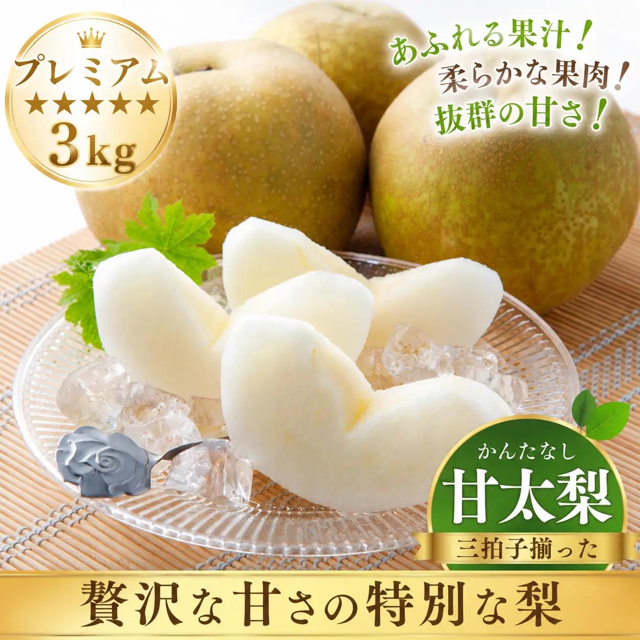 Y476 プレミアム甘太梨 3kg