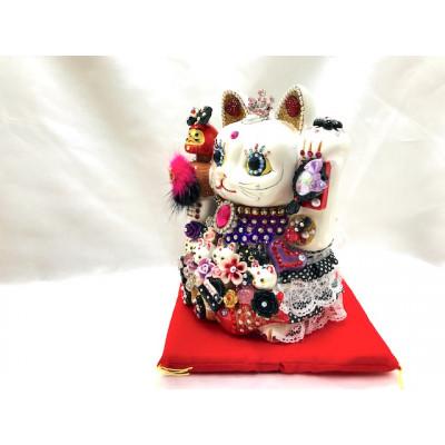 ふるさと納税 中間市 金運親子招福ジュエリー招き猫エリザベスブラック(LL)BK-A |  | 02