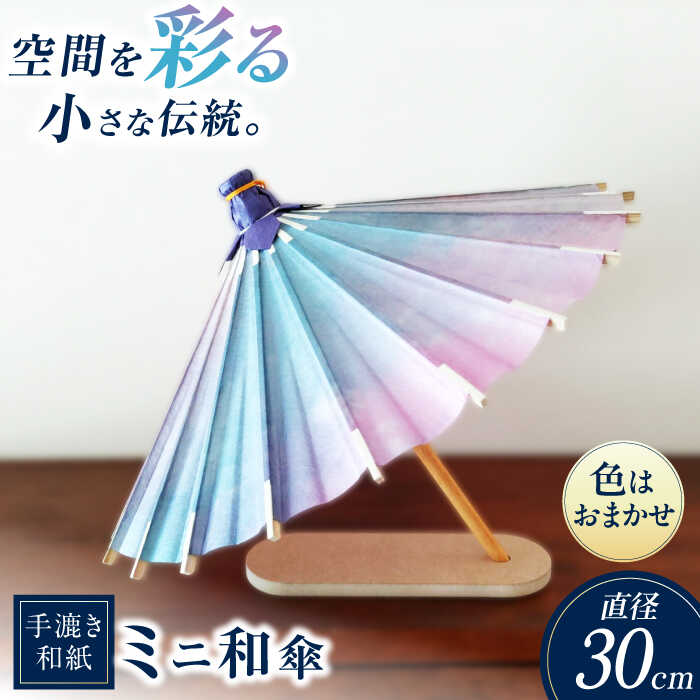 【ふるさと納税】【装飾用ミニ和傘】 傘 美濃手漉き和紙 手染め和紙 インテリア 雑貨品 かさ 和傘 傘 高級 和風 工芸 人気 置物 飾り オブジェ ディスプレイ 和雑貨 玄関 リビング 装飾 撮影小物 ジャパン 小さい 職人 手作り品 ギフト 岐阜市 / マルト 藤沢商店[ANBX011]