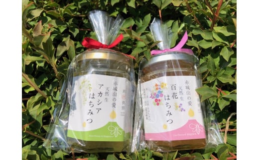 天然はちみつ Bセット アカシアはちみつ 180g×1 百花はちみつ 180g×1｜はちみつ 花 国産 非加熱 甘い 天然 群馬県 前橋市