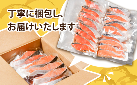鮭の食べ比べ ( 銀鮭16切 / 紅鮭16切) 切り身 小分け 加熱用 冷凍 うす塩 塩竈市 塩釜水産食品