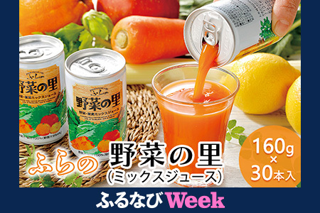 野菜ジュース 富良野産 野菜の里 ミックス 野菜ジュース【160g×30本入】
