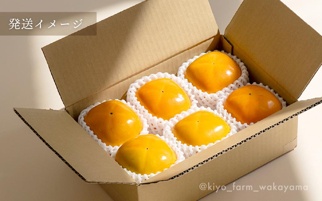 柿(種無し) 6個入 秀品大玉［2026年9月末頃より発送］［KT1］