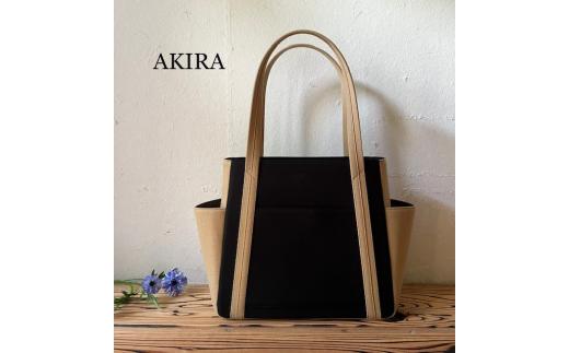【AKIRAオリジナル】【マツコの知らない世界 で紹介されました！】中型レディストートバッグ ダブルポケット 黒帆布×ベージュ 多収納 6ポケット 軽量 軽い 日本製 キャンバス 通勤 通学 大容量 上質 カジュアル オシャレ レディース カバン 鞄 バック
