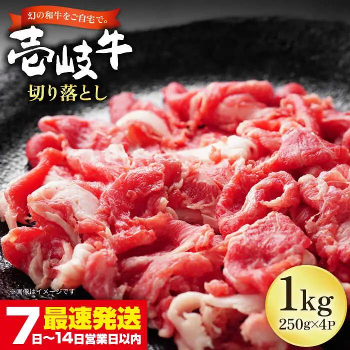 壱岐牛 切り落し （250g×4パック） [JEP004] 切り落し