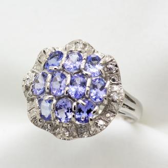 タンザナイト リング 1.50ct SV925 （12475）
