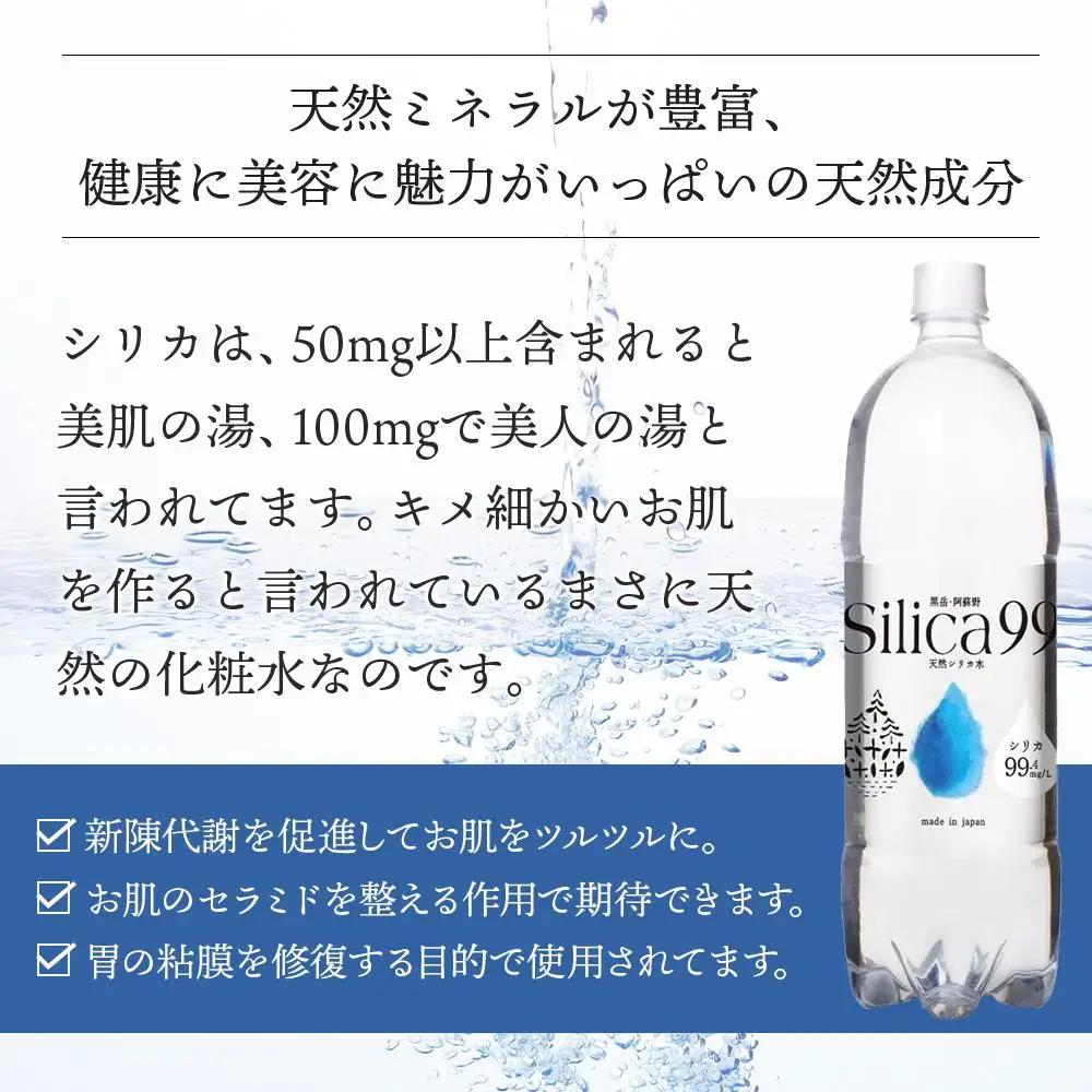 天然炭酸水Silica99　500ml×24本 | シリカ水