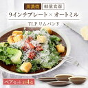 【ふるさと納税】＼驚くほどの軽さ／【美濃焼】[軽量食器] TLPリムバンド ブラウン 9インチ プレート×2 オートミル×2 ペア セット【井澤コーポレーション】≪多治見市≫ 食器 皿 鉢 [TBP011]