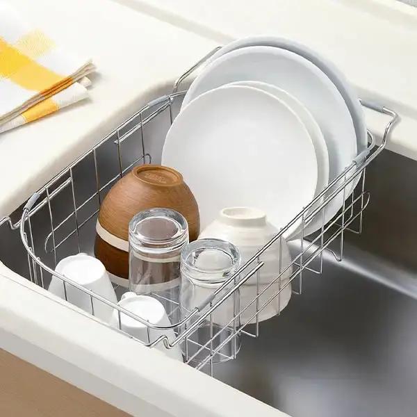 調理スペースが広がるトレー&水切り 水切りラック 深型 キッチン用品 燕三条製 [leye]