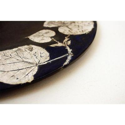 ふるさと納税 恩納村 つづるガラスアート　ゆうなの花-SUMI-特大大皿　吉田栄美子作 |  | 03