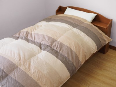 羽毛布団 [ダブル] ブラウン 本掛けふとん ホワイトダック ダウン90% 1.8kg入 R＆B BR [1909]