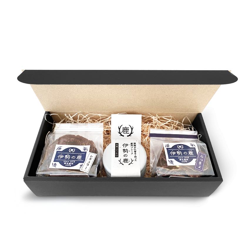 
                  愛犬用 伊勢の鹿 ジャーキー ギフトボックス ペット ペットフード 犬 おやつ 犬のおやつ 犬用 三重県 多気町 PB-04
                