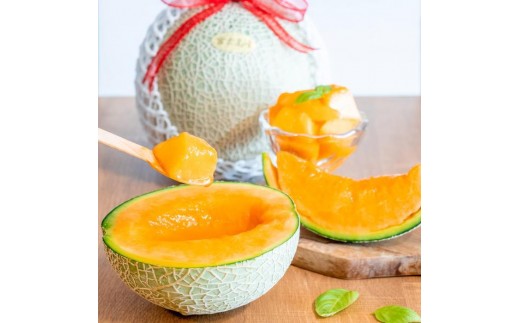 【とみお農園｜農家直送】宮古島産 赤肉メロン 1玉（2kg以上・糖度14度以上）2026年春発送（TN03）