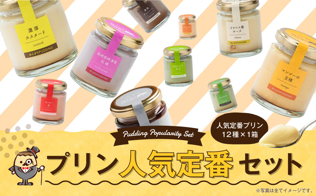 
【2回定期便】 浜んまちPUDDING プリンづくし 12種類 詰め合わせ （通常紙箱） スイーツ お菓子 おやつ
