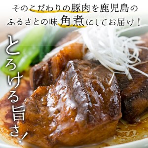 角煮1kg　4Pの小分けタイプで食べやすい角煮！鹿児島の角煮を食卓で！鹿児島県産茶美豚の角煮【A-1561H】