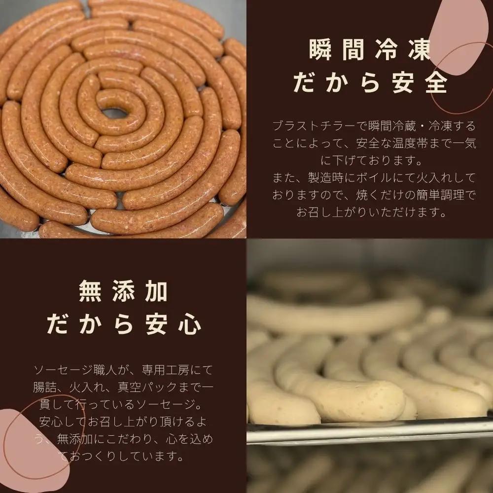 肉感たっぷり 手作り無添加ソーセージ 5本×約100g ソーセージ