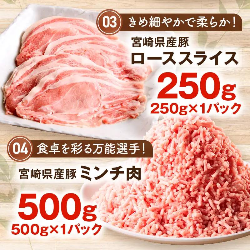 豚肉 セット 豚肉[宮崎県産 ロース バラ モモ 2kg]