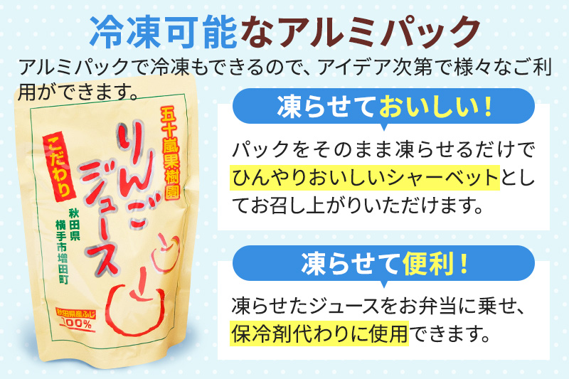 《定期便4ヶ月》 無添加りんごジュース（サンふじ）25パック